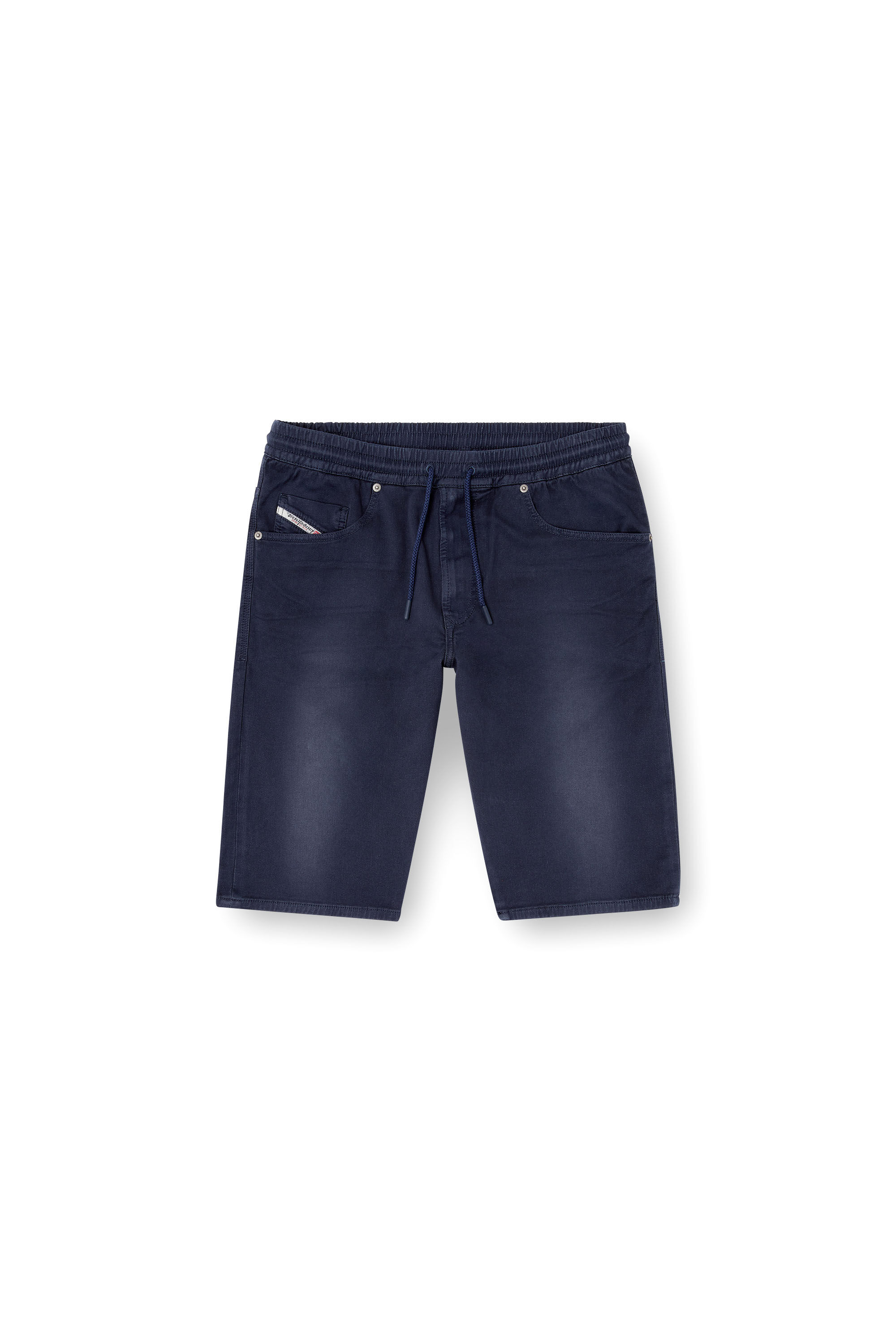 Diesel - 2033 D-KROOLEY-SHORT JOGG, Man's Chino shorts in JoggJeans in Dark Blue - 4