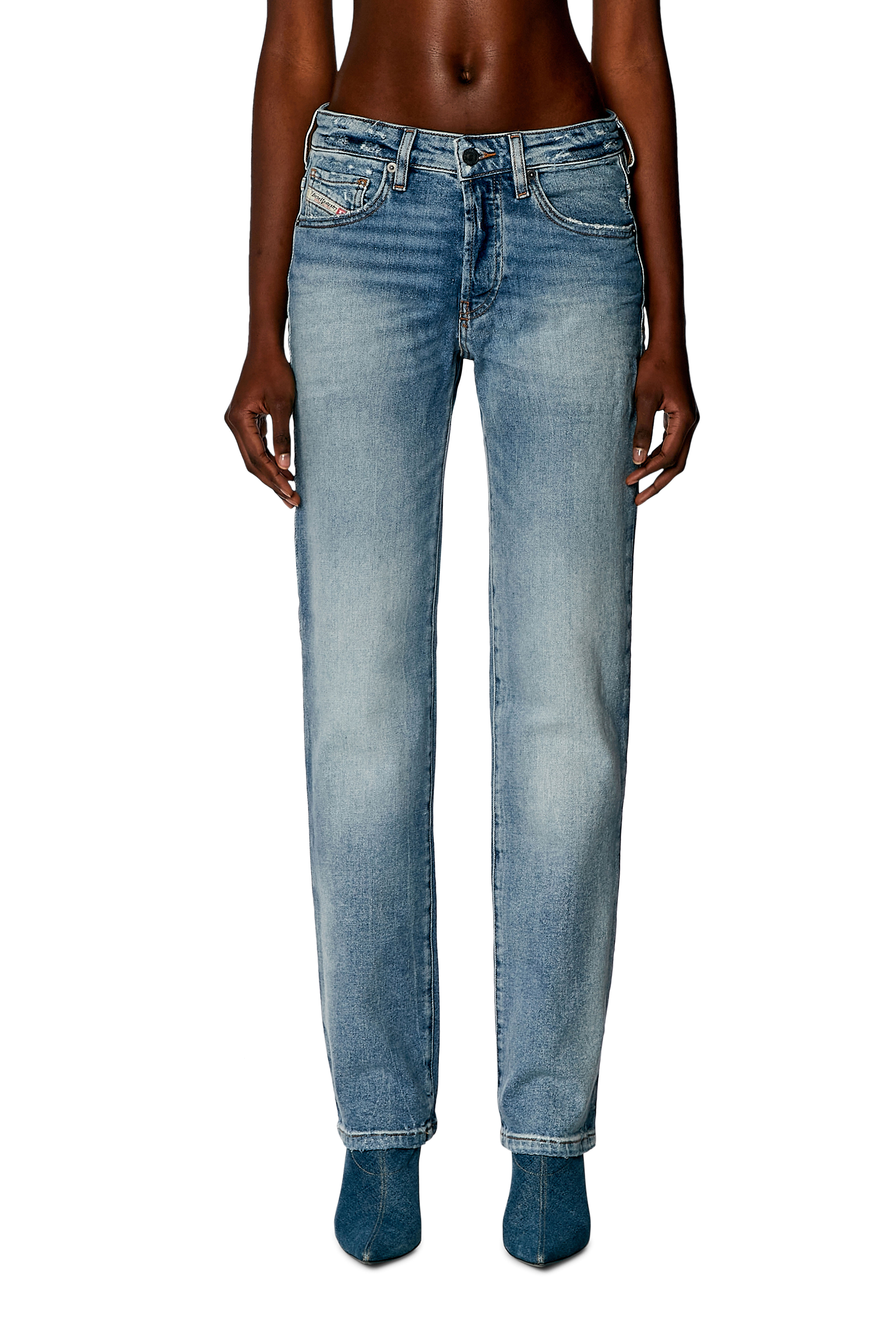 Diesel - Woman's Regular Jeans 1989 D-Mine 0PFAR, Light Blue - 1