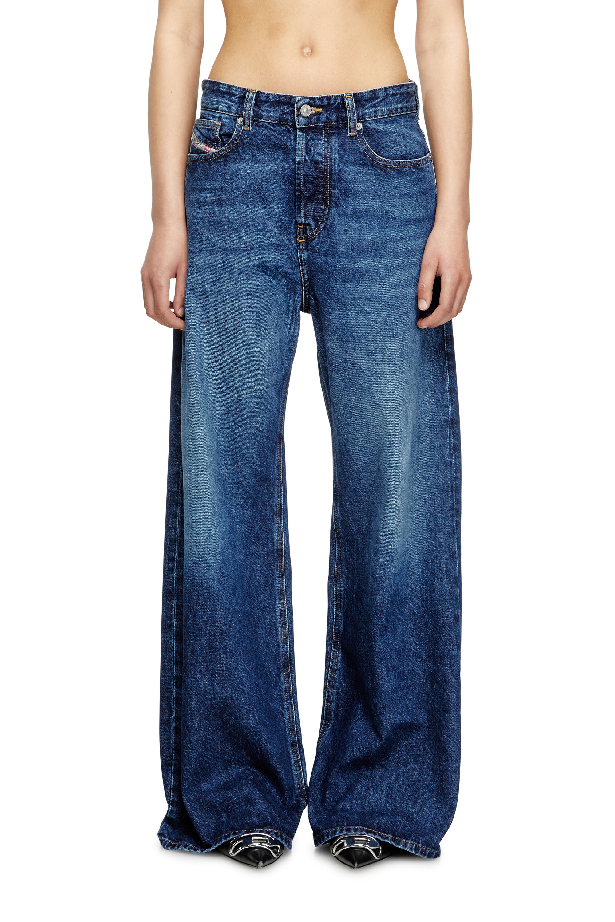 Diesel - Woman's Relaxed Jeans 1996 D-Sire 09I27, Dark Blue - 1