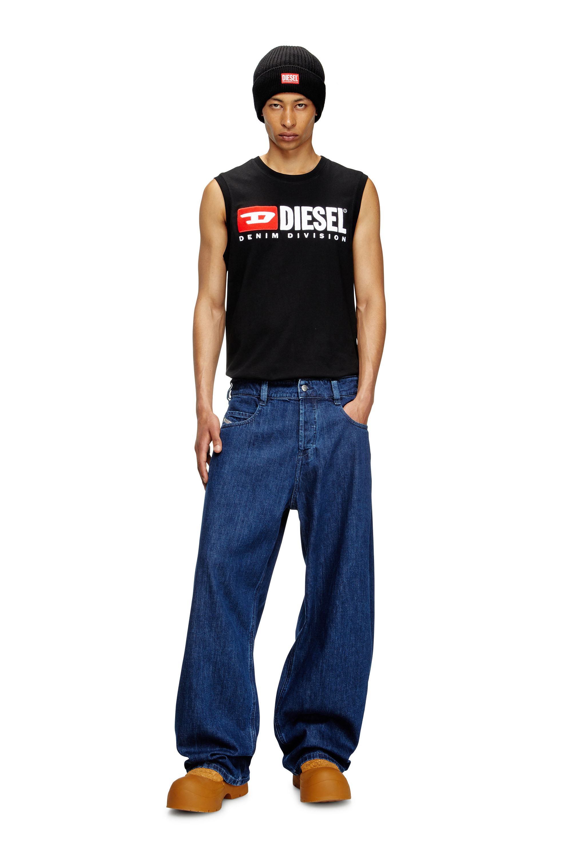 Diesel - Unisex's Relaxed Jeans 1997 D-Enim 0DBDX, Dark Blue - 2