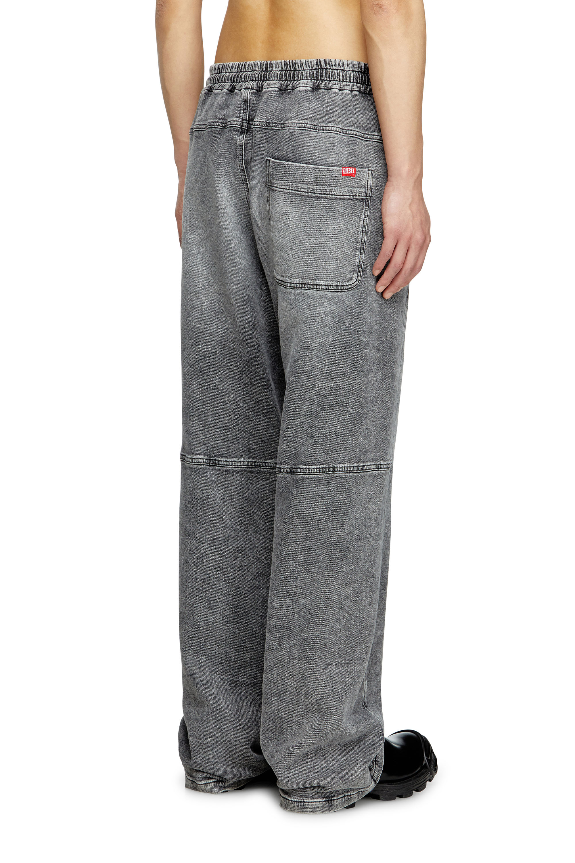 Diesel - Unisex's Relaxed D-Martyans Track Denim 0BEBR, Black/Dark grey - 4