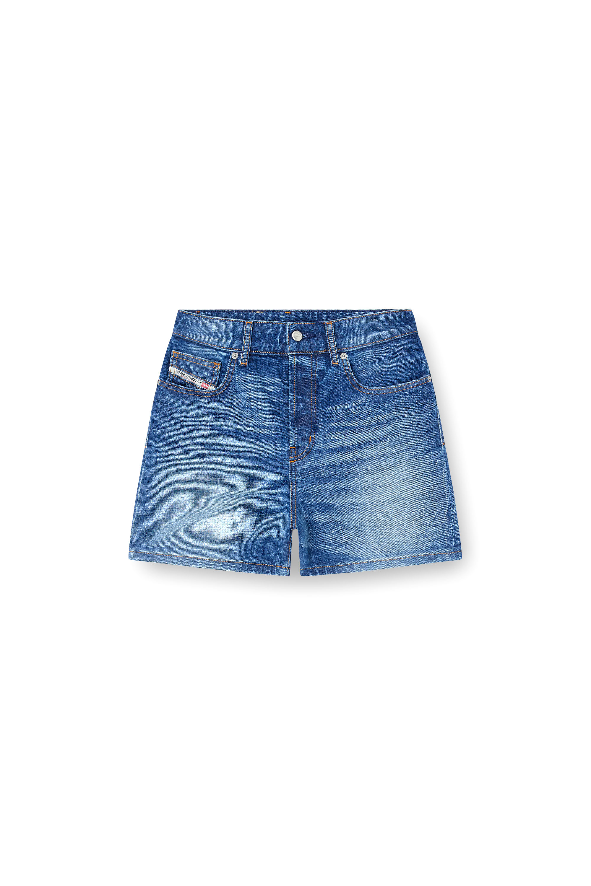 Diesel - DE-JIRO, Woman's Denim shorts in Medium blue - 3