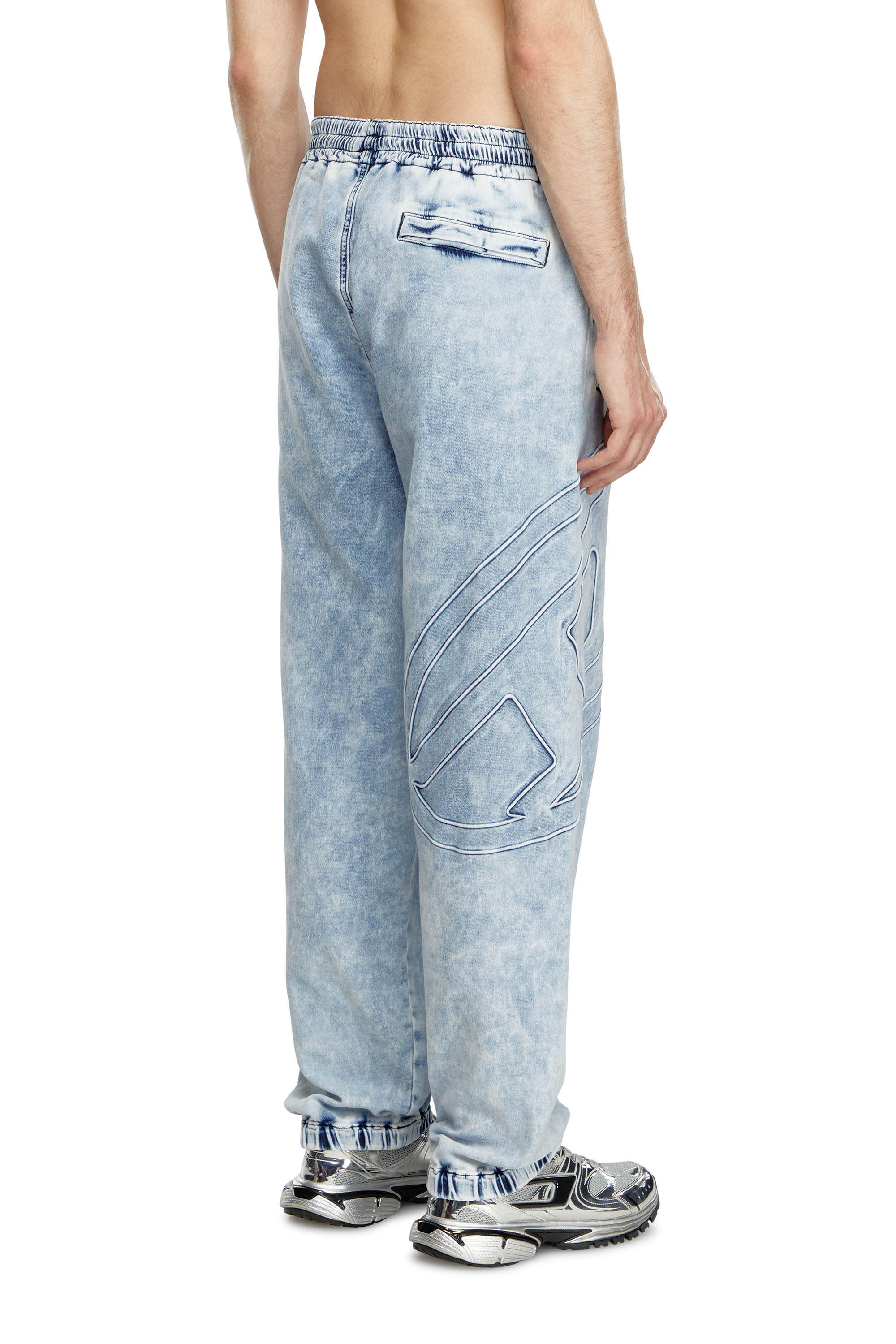 Diesel - Unisex's Slim D-Labb Track denim 0CBDN, Light Blue - 5
