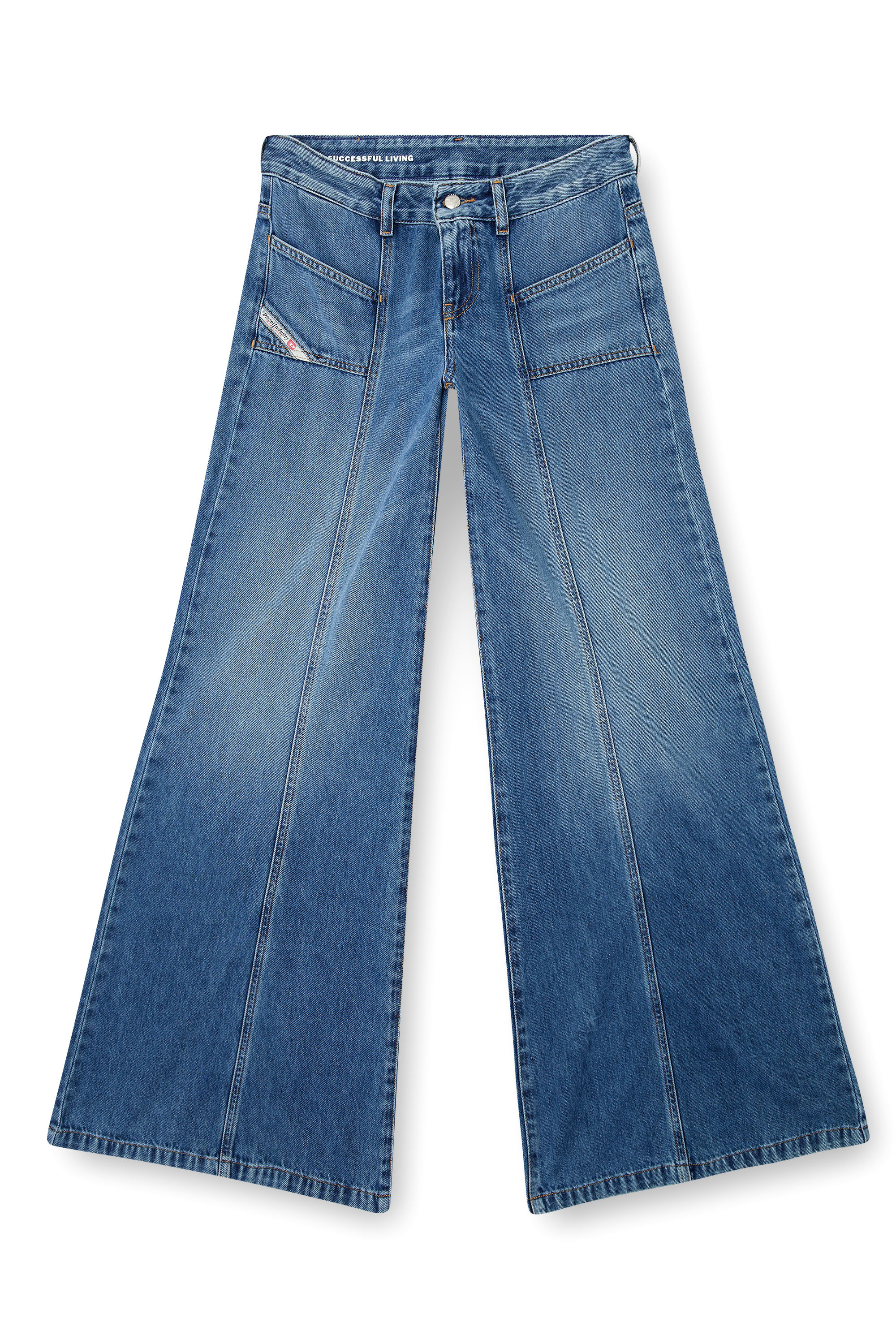 Diesel - Woman's Flare Jeans D-Akii 09M56, Medium blue - 3