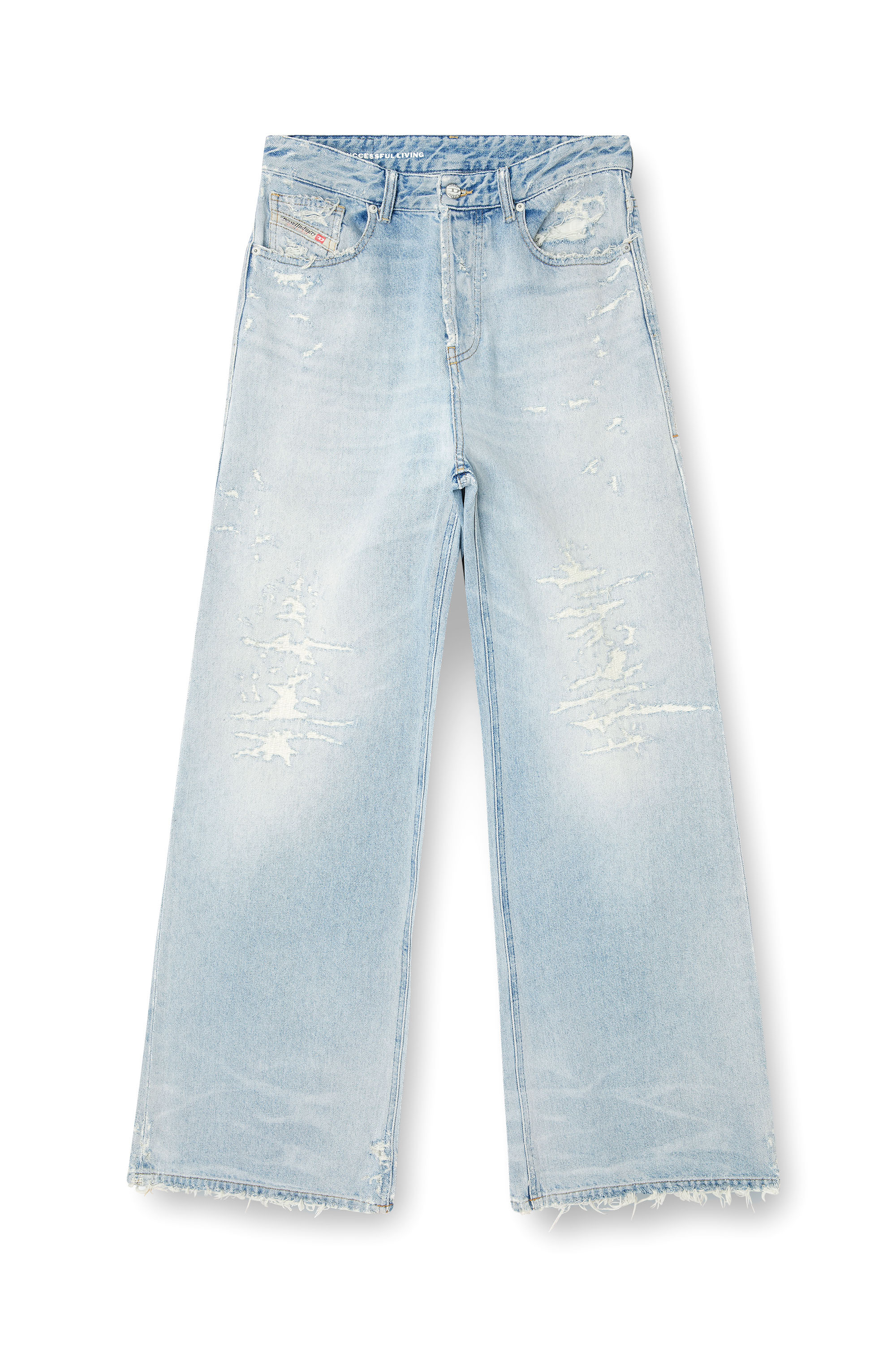 Diesel - Woman's Relaxed Jeans 1996 D-Sire 09M53, Light Blue - 3