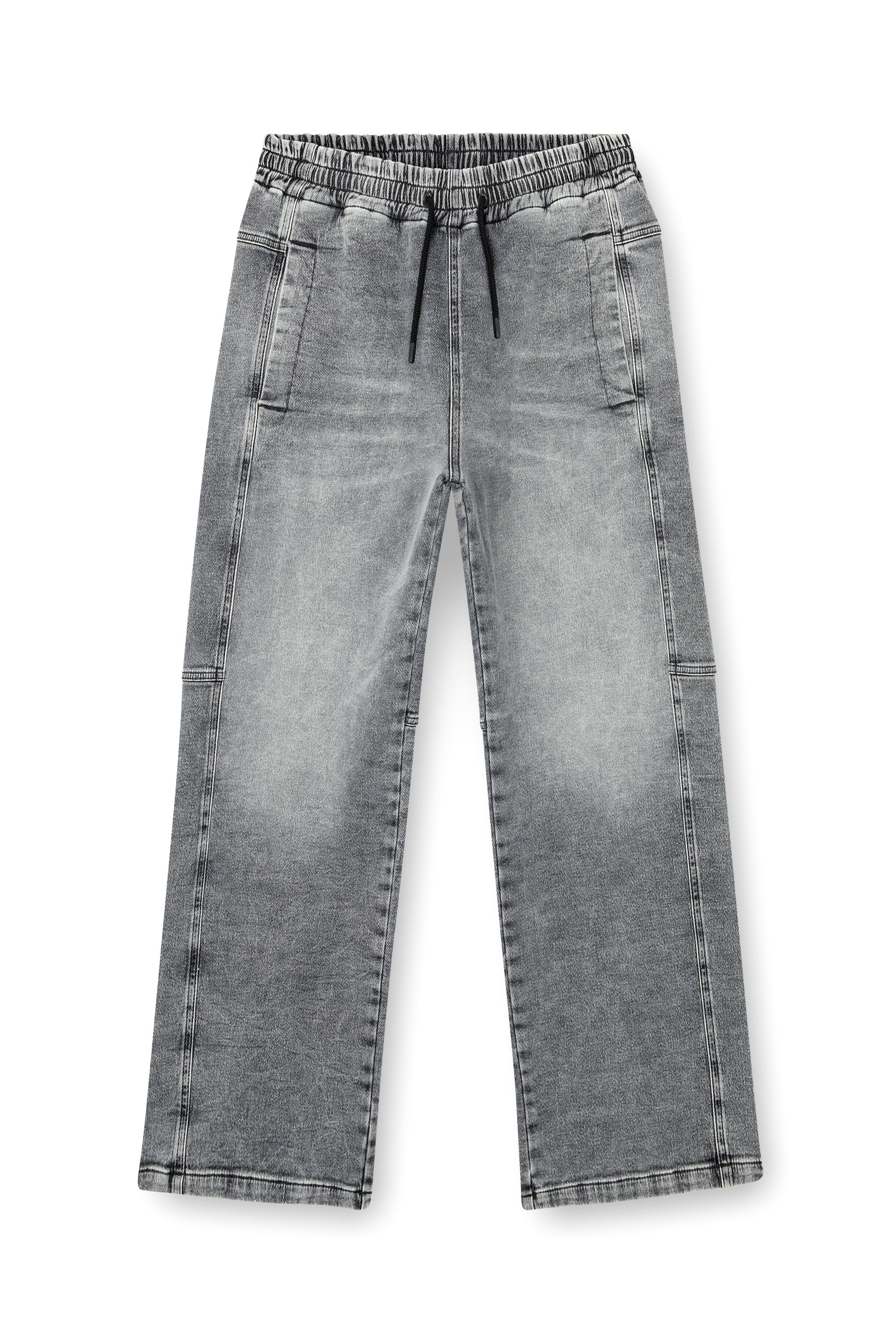 Diesel - Unisex's Relaxed D-Martyans Track Denim 0BEBR, Black/Dark grey - 3